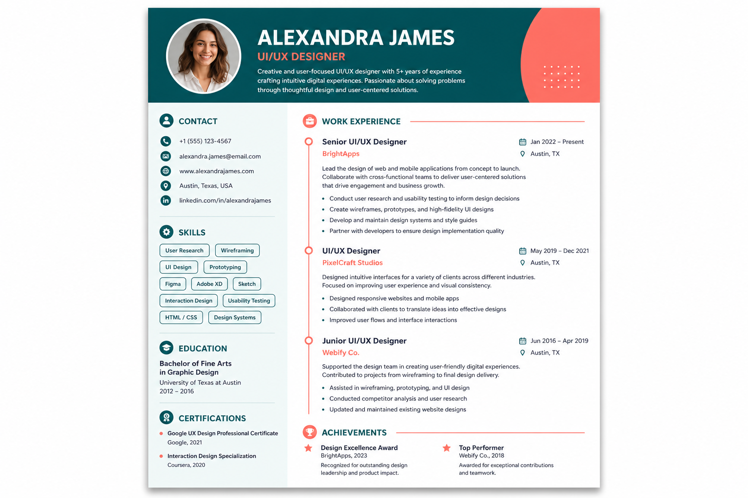 Creative resume template